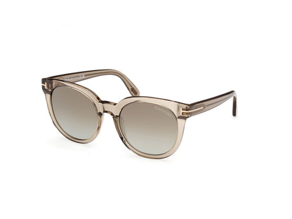 Shiny Light Brown Female Sunglasses Tom Ford 889214477620