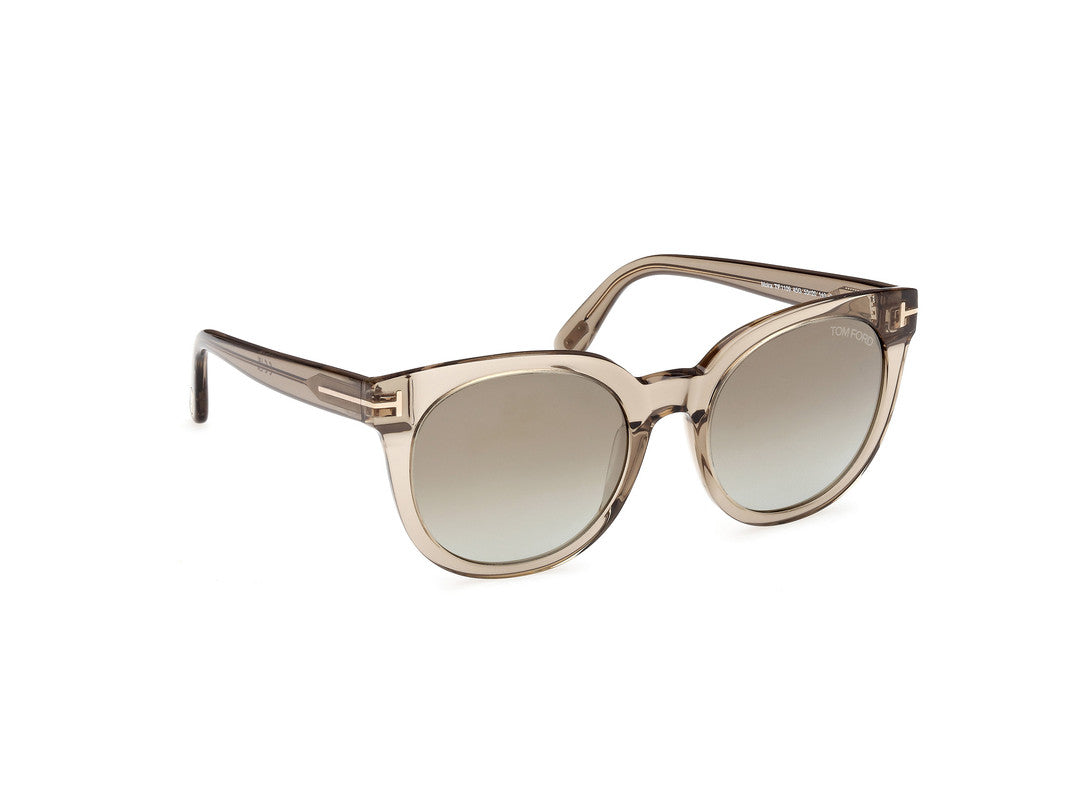 Shiny Light Brown Female Sunglasses Tom Ford 889214477620