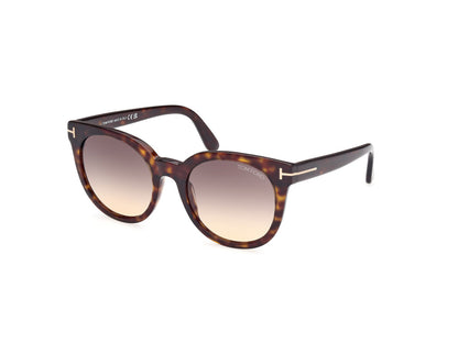 Dark Havana Female Sunglasses Tom Ford 889214477637