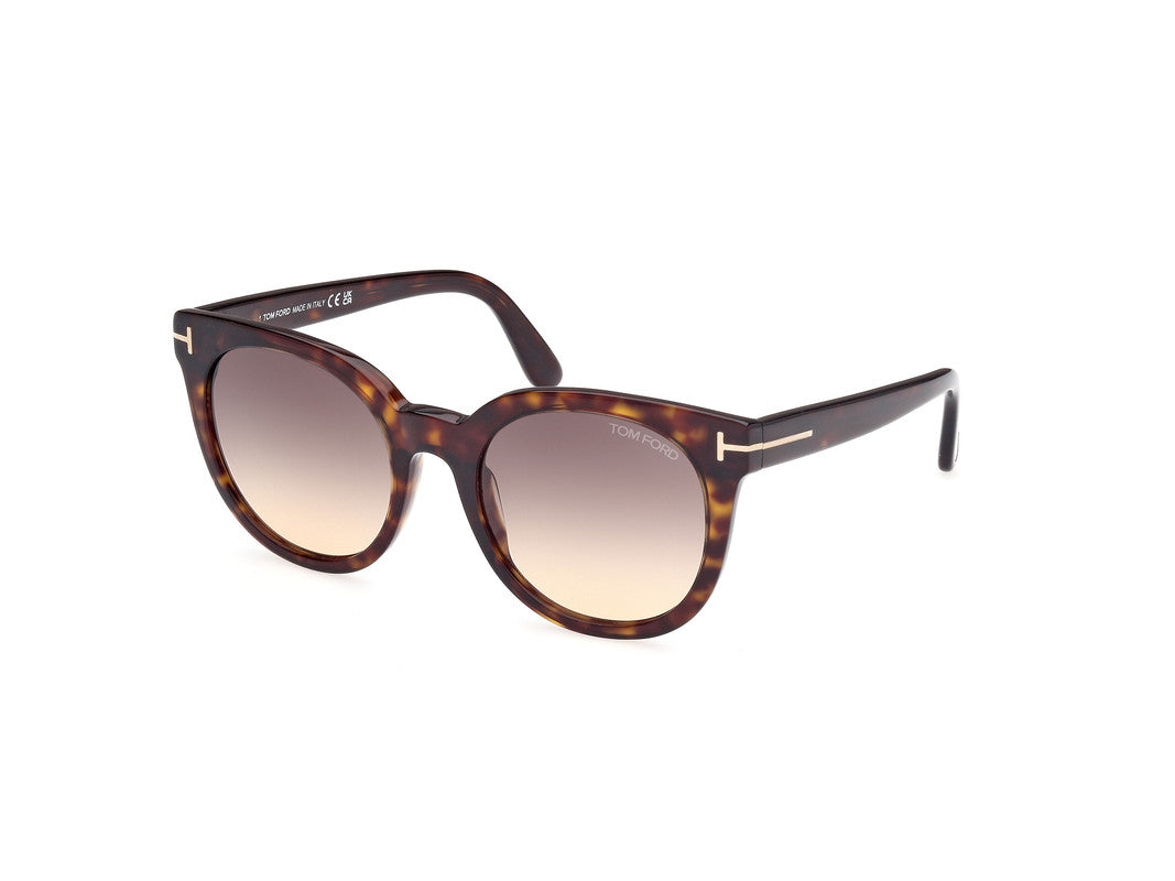 Dark Havana Female Sunglasses Tom Ford 889214477637