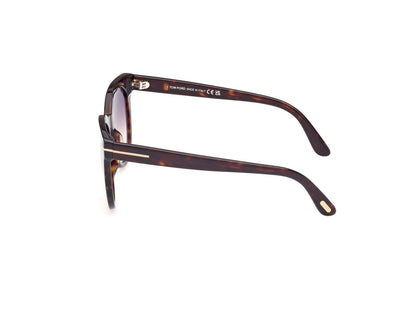 Dark Havana Female Sunglasses Tom Ford 889214477637