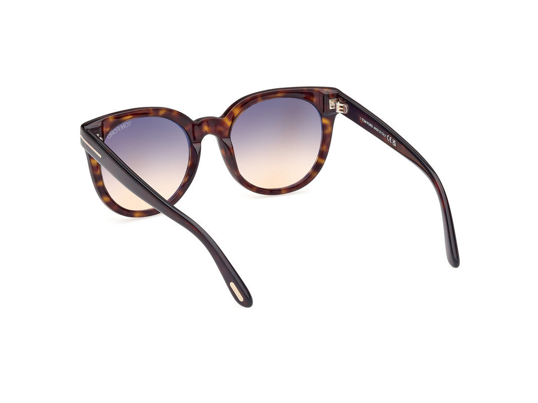 Dark Havana Female Sunglasses Tom Ford 889214477637
