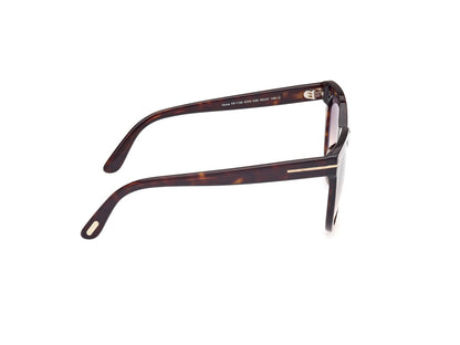 Dark Havana Female Sunglasses Tom Ford 889214477637