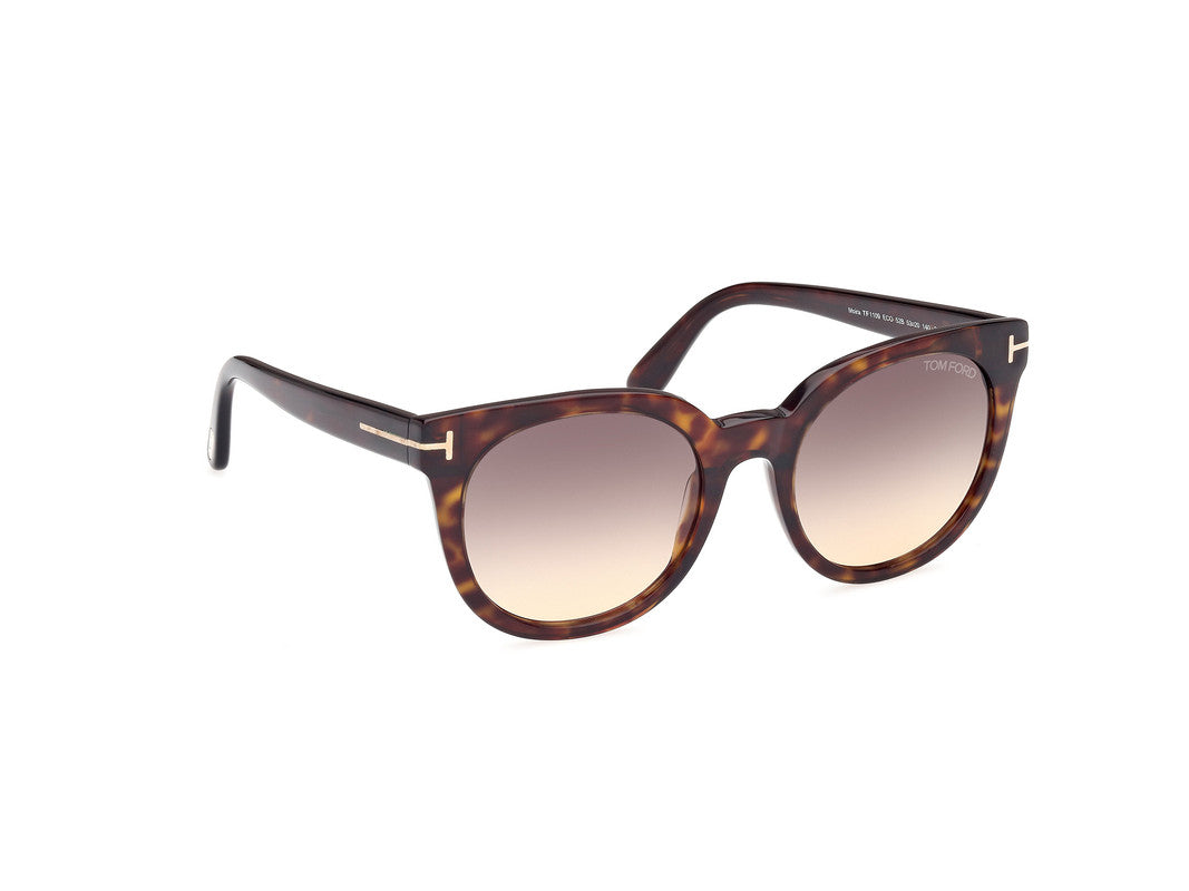 Dark Havana Female Sunglasses Tom Ford 889214477637