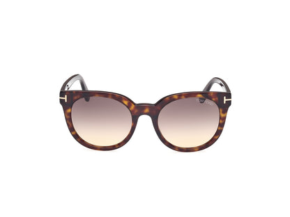 Dark Havana Female Sunglasses Tom Ford 889214477637