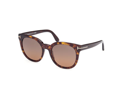 Dark Havana Female Sunglasses Tom Ford 889214477644