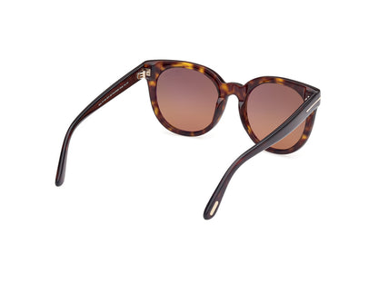 Dark Havana Female Sunglasses Tom Ford 889214477644