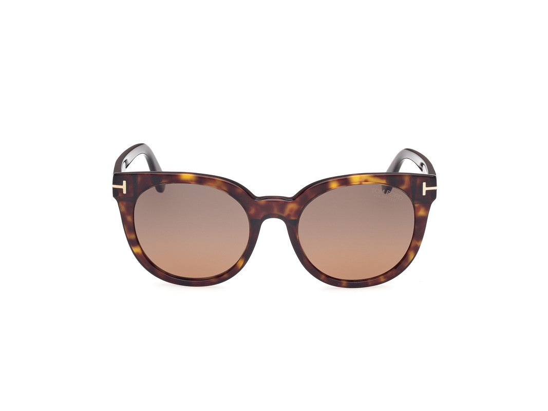 Dark Havana Female Sunglasses Tom Ford 889214477644