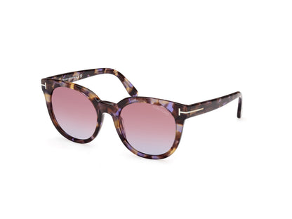 Coloured Havana Female Sunglasses Tom Ford 889214477651