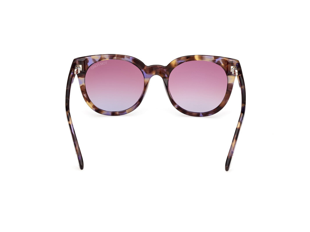 Coloured Havana Female Sunglasses Tom Ford 889214477651