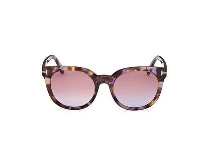 Coloured Havana Female Sunglasses Tom Ford 889214477651