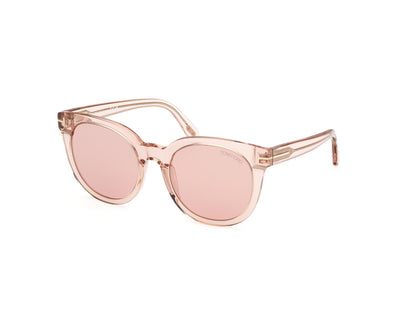 Shiny Light Pink Female Sunglasses Tom Ford 889214477668