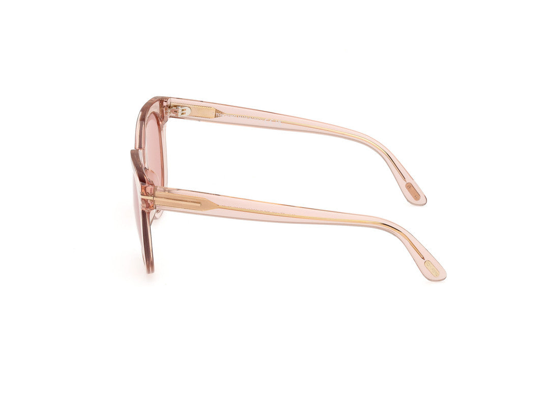 Shiny Light Pink Female Sunglasses Tom Ford 889214477668