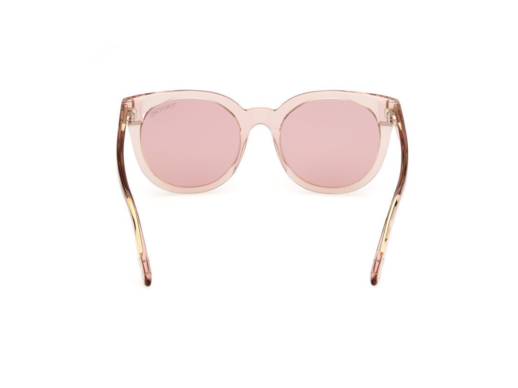 Shiny Light Pink Female Sunglasses Tom Ford 889214477668