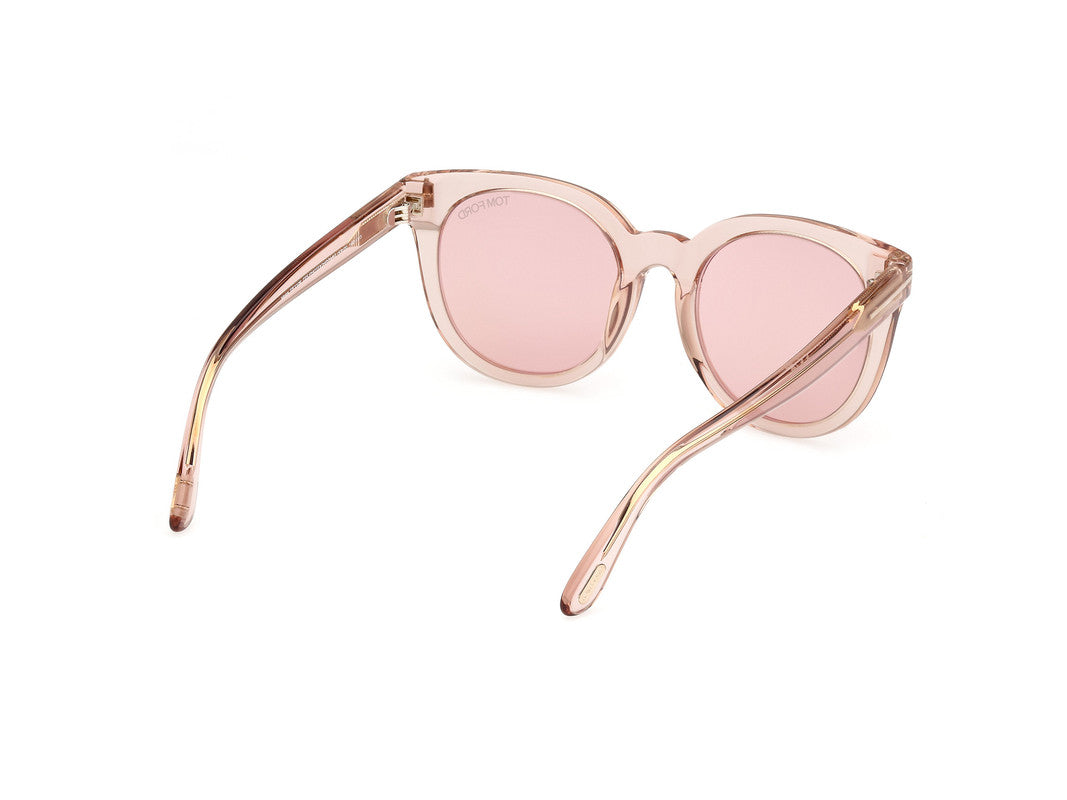 Shiny Light Pink Female Sunglasses Tom Ford 889214477668