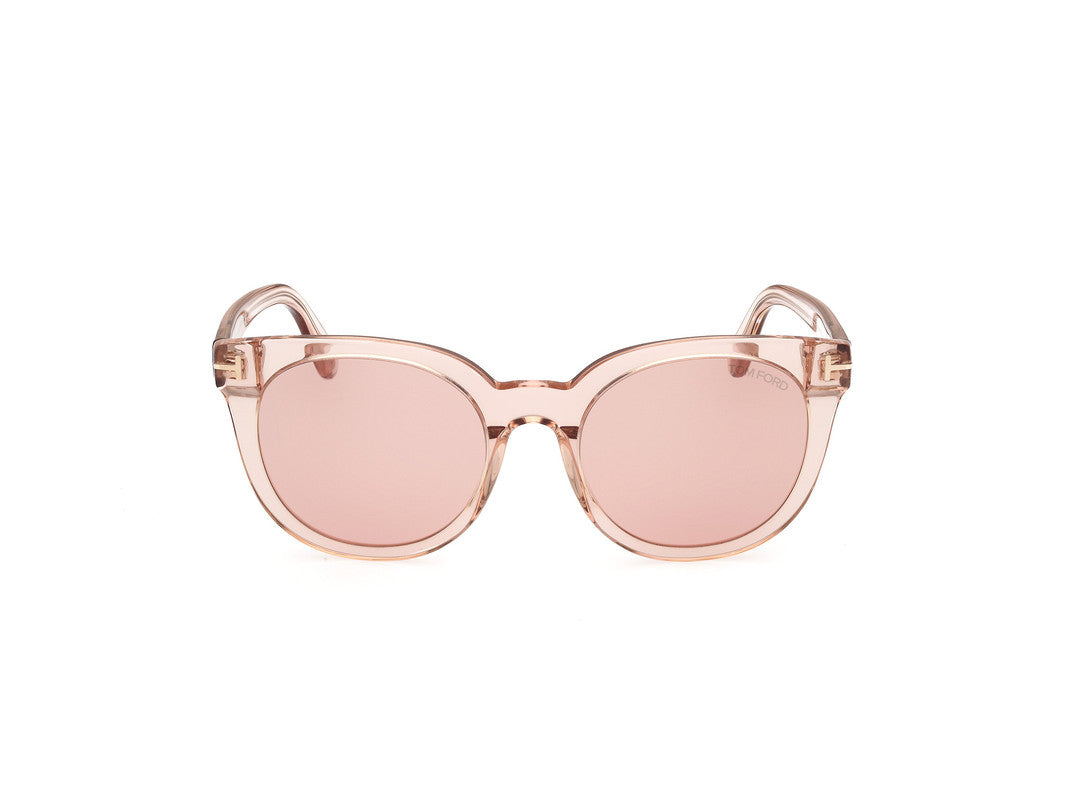 Shiny Light Pink Female Sunglasses Tom Ford 889214477668