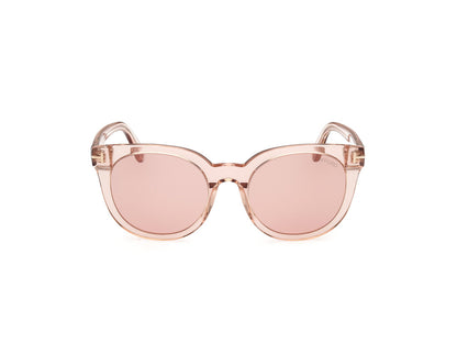 Shiny Light Pink Female Sunglasses Tom Ford 889214477668