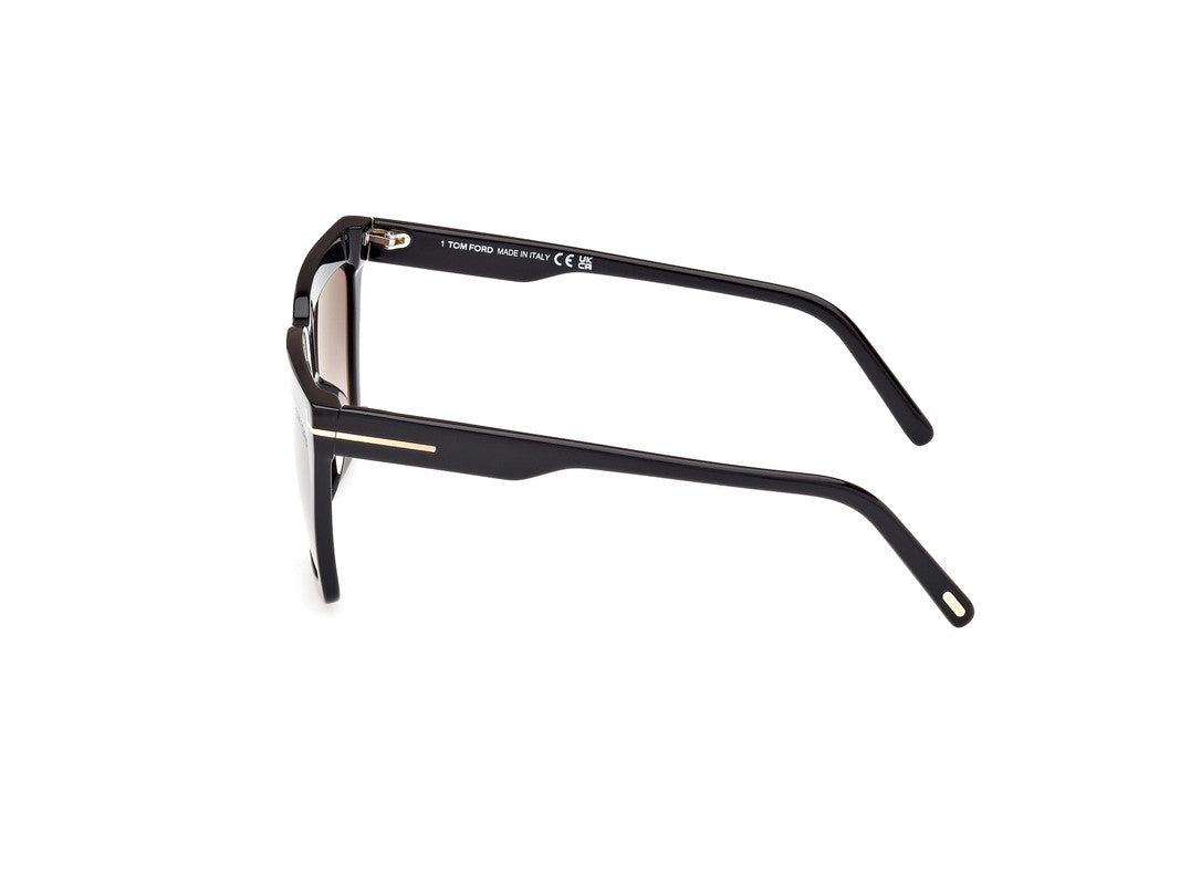 Shiny Black Female Sunglasses Tom Ford 889214477675