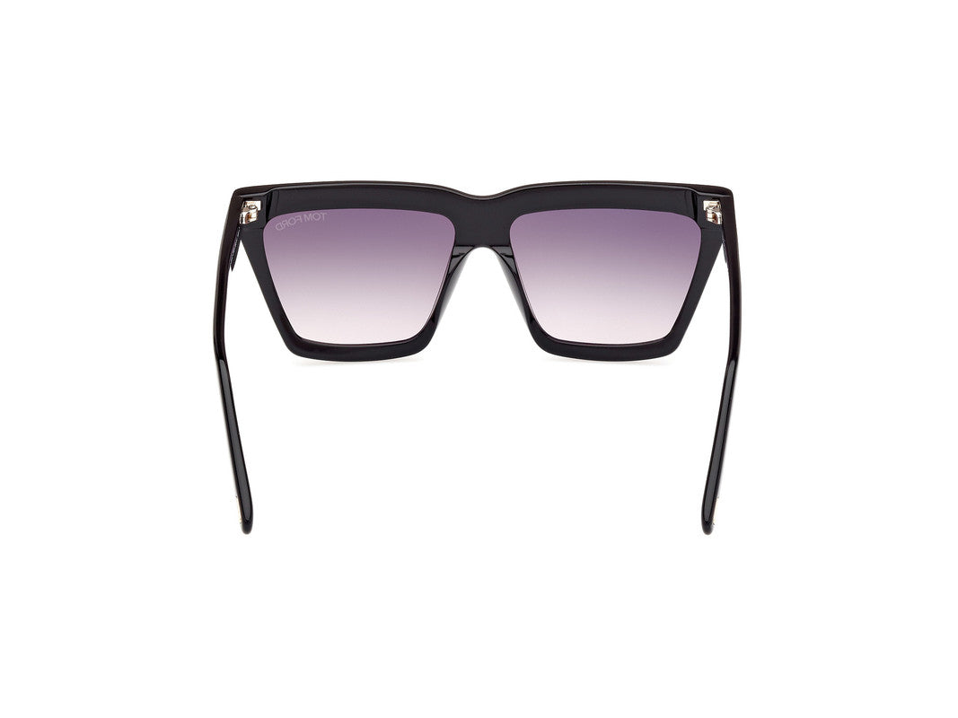 Shiny Black Female Sunglasses Tom Ford 889214477675