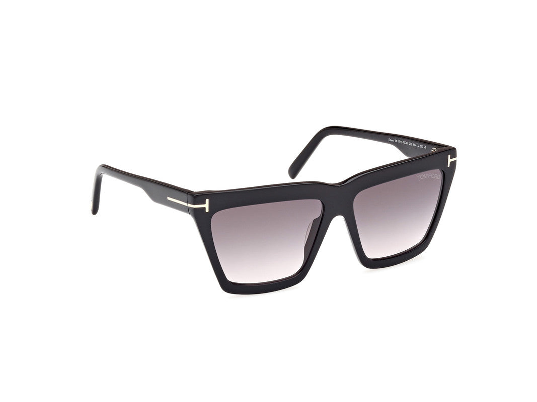 Shiny Black Female Sunglasses Tom Ford 889214477675
