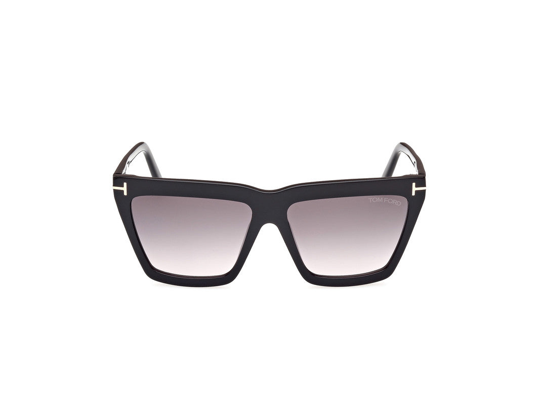 Shiny Black Female Sunglasses Tom Ford 889214477675