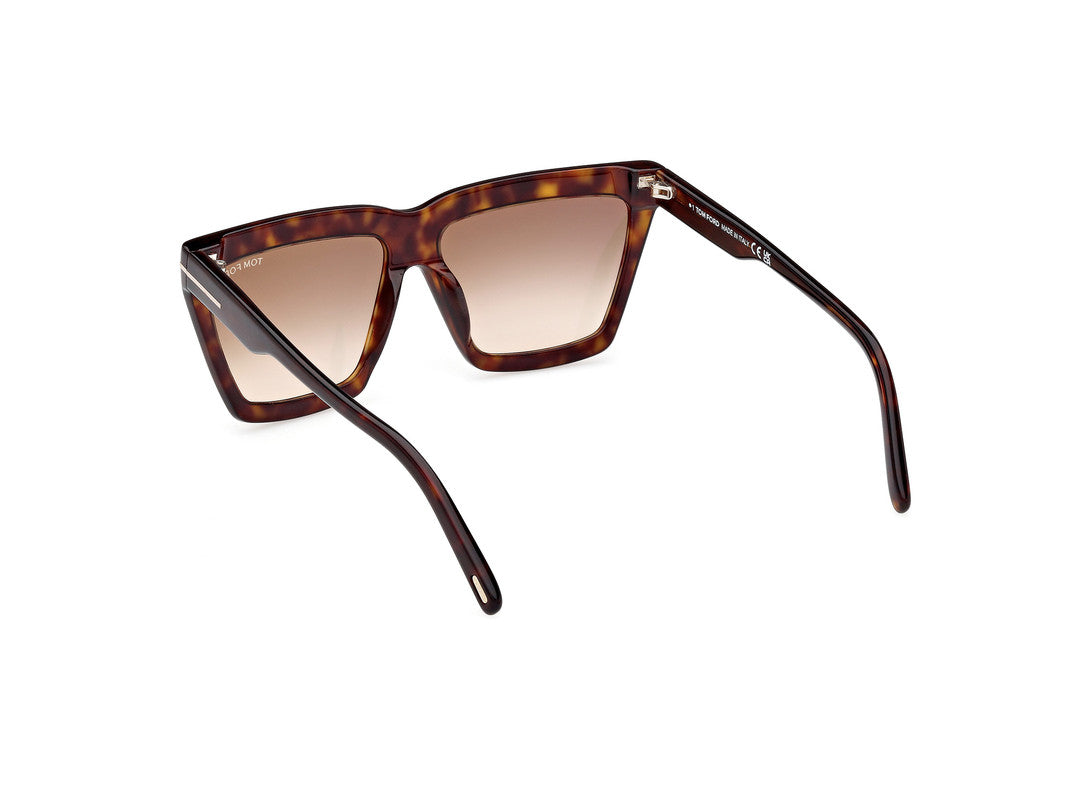 Dark Havana Female Sunglasses Tom Ford 889214477705