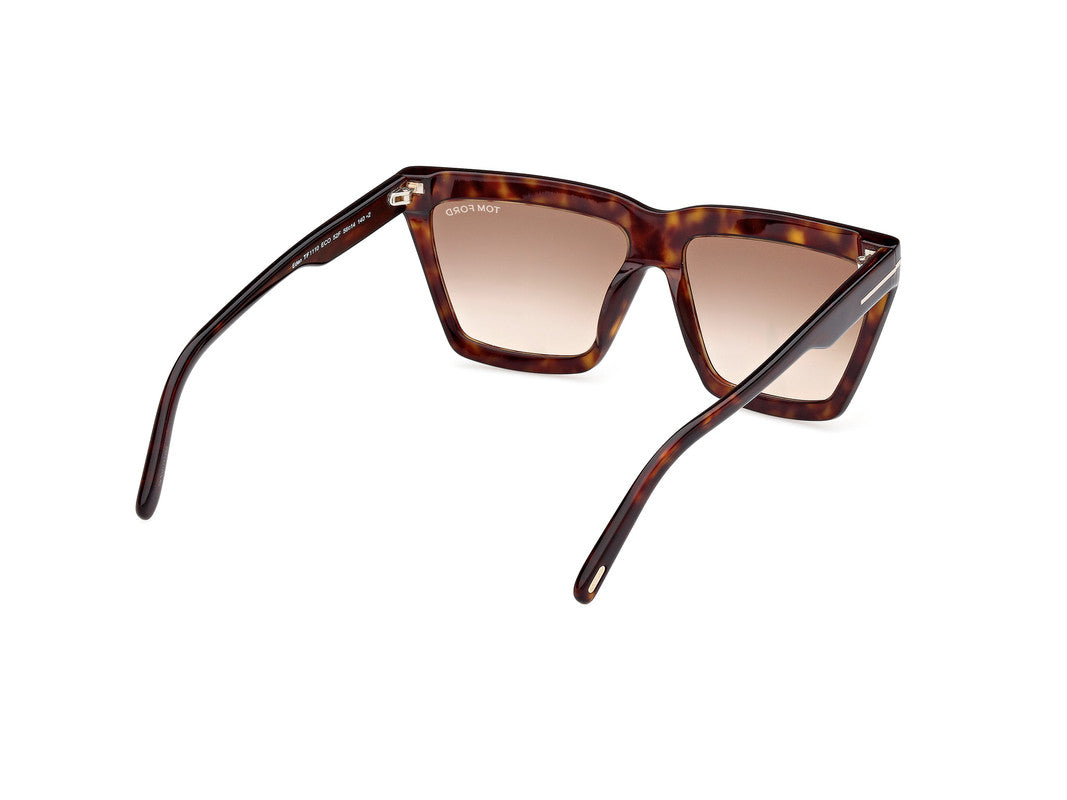 Dark Havana Female Sunglasses Tom Ford 889214477705