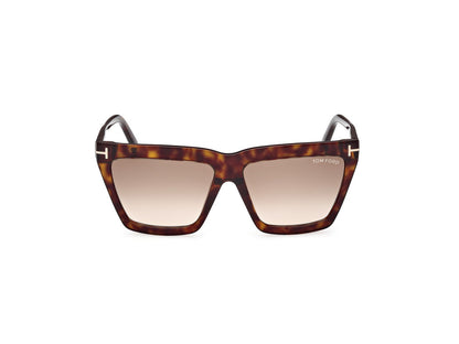 Dark Havana Female Sunglasses Tom Ford 889214477705