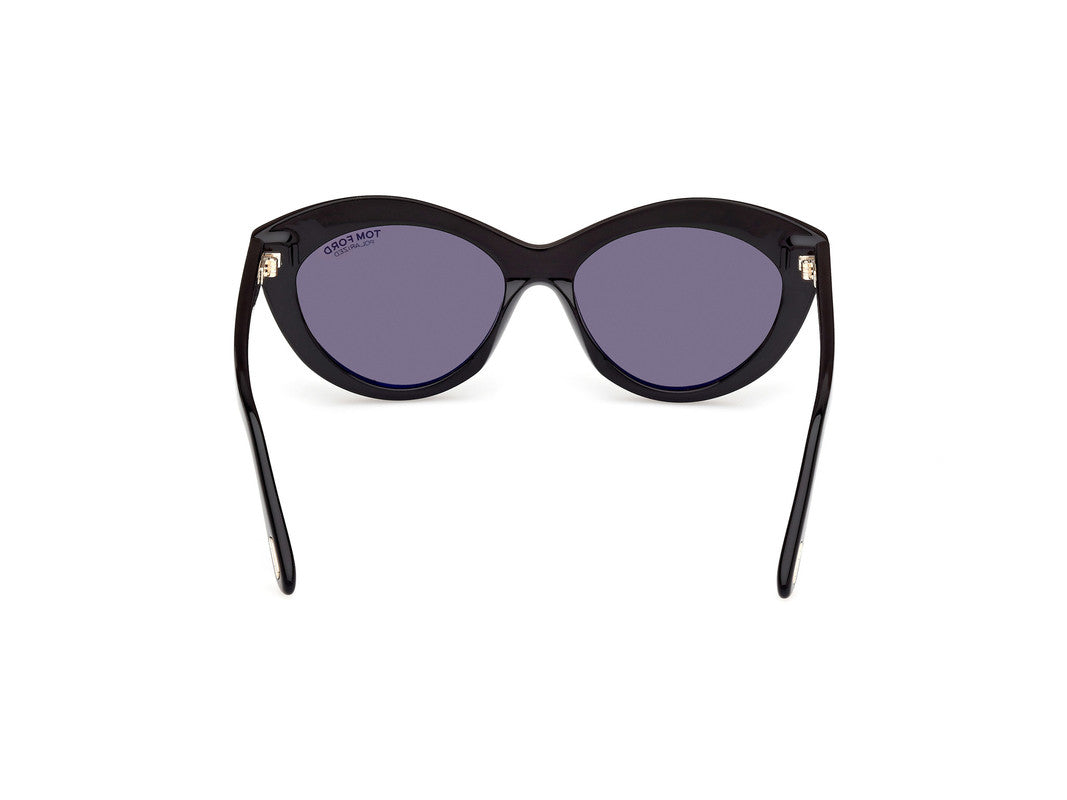 Shiny Black Female Sunglasses Tom Ford 889214477729