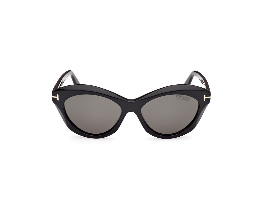 Shiny Black Female Sunglasses Tom Ford 889214477729