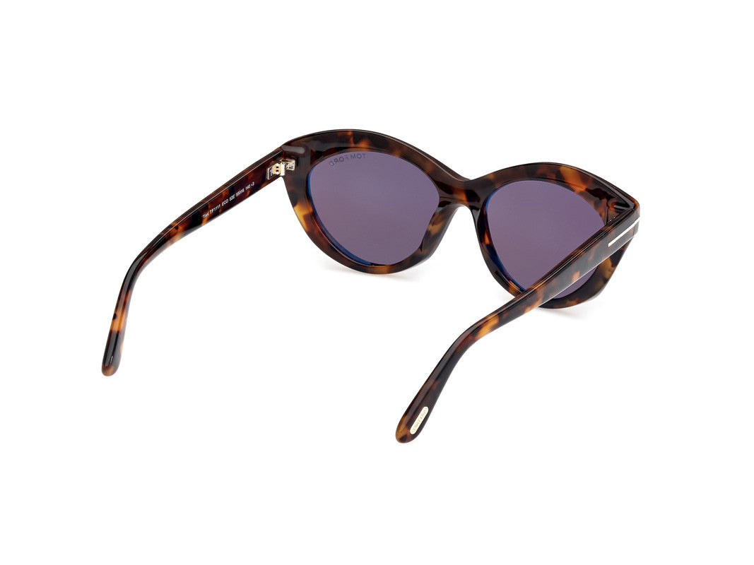 Dark Havana Female Sunglasses Tom Ford 889214477736