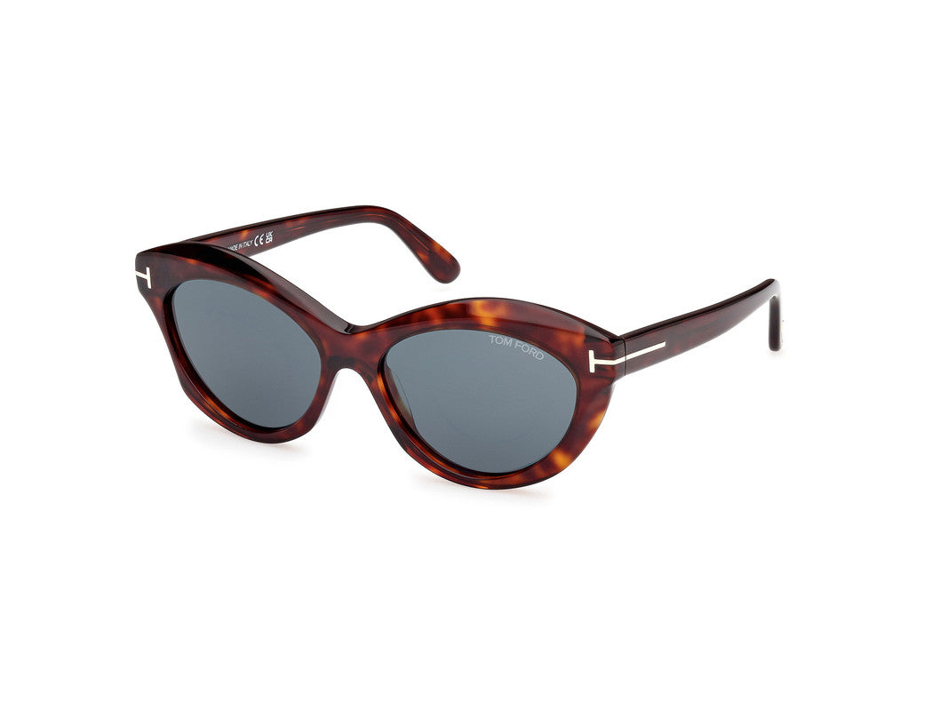 Red Havana Female Sunglasses Tom Ford 889214477743