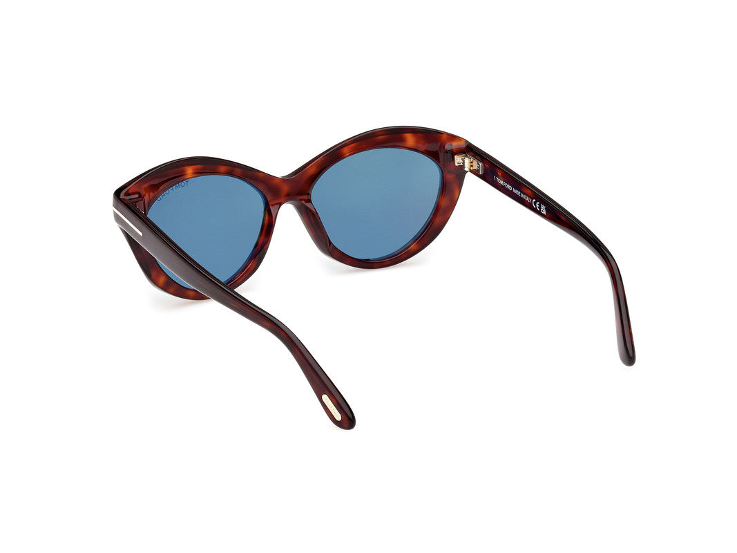 Red Havana Female Sunglasses Tom Ford 889214477743