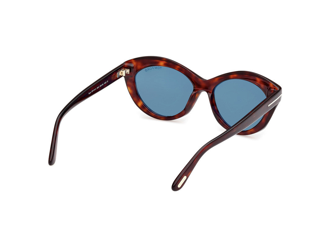 Red Havana Female Sunglasses Tom Ford 889214477743