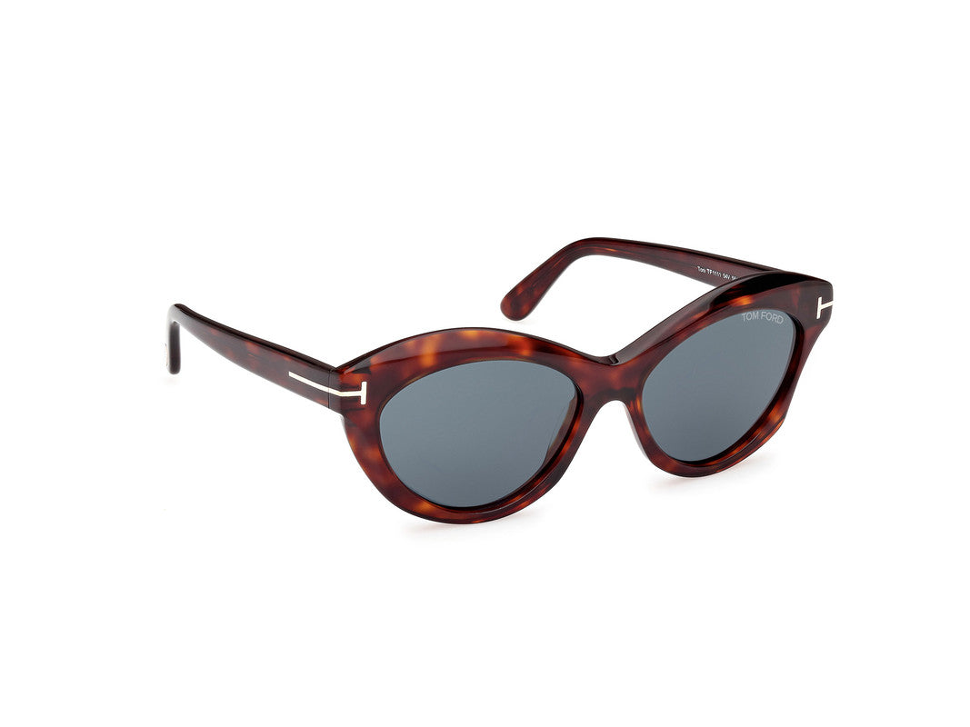 Red Havana Female Sunglasses Tom Ford 889214477743