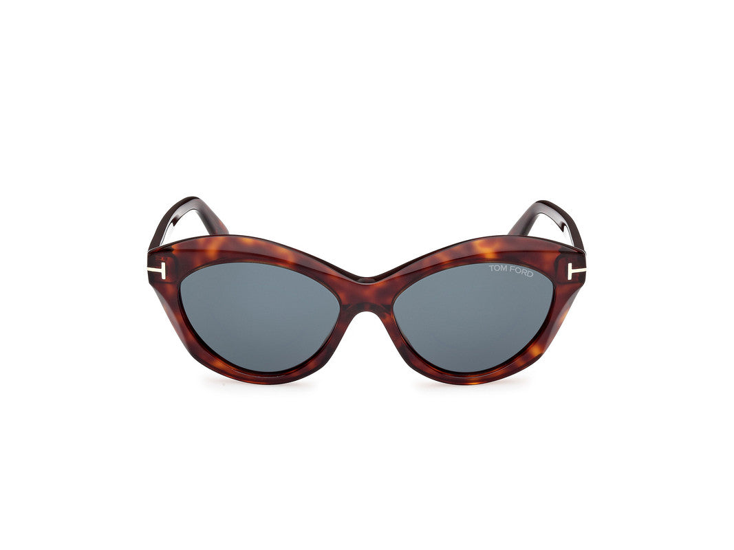 Red Havana Female Sunglasses Tom Ford 889214477743