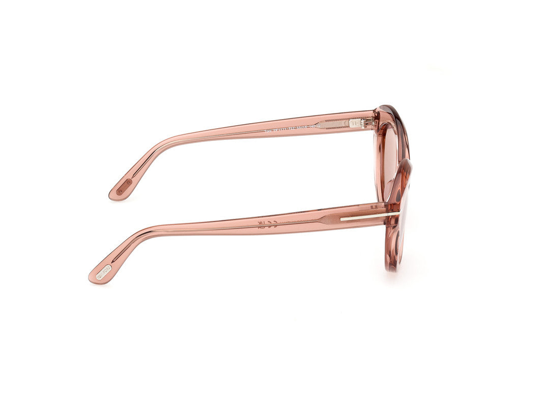 Shiny Light Pink Female Sunglasses Tom Ford 889214477750