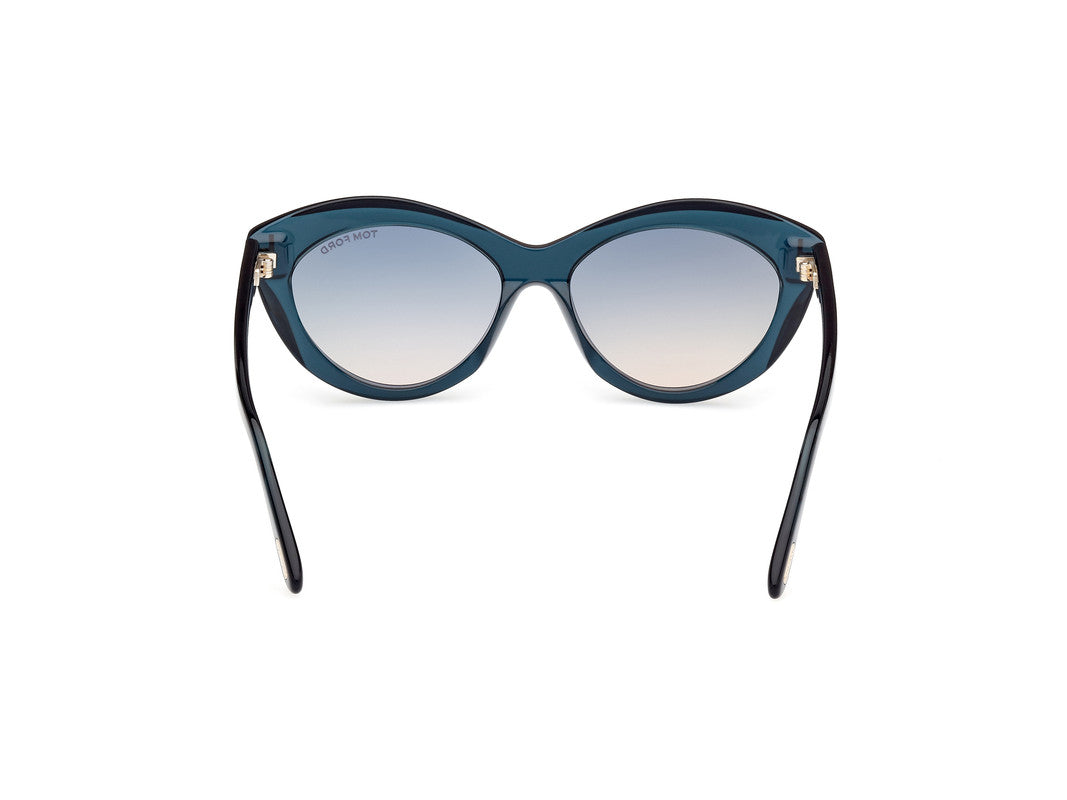 Shiny Blue Female Sunglasses Tom Ford 889214477767