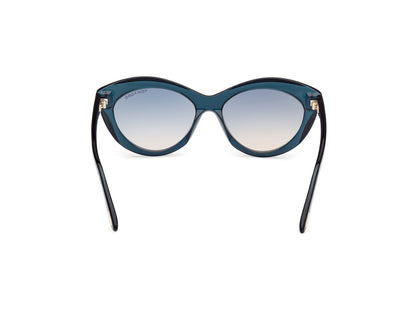 Shiny Blue Female Sunglasses Tom Ford 889214477767