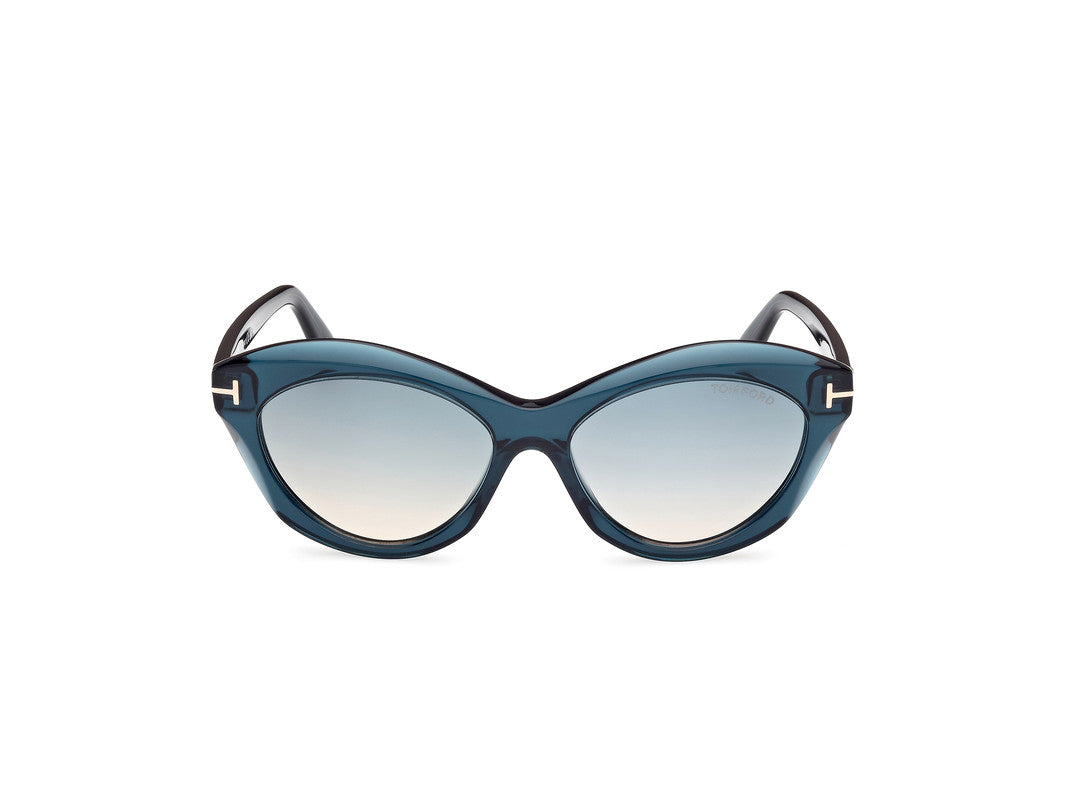 Shiny Blue Female Sunglasses Tom Ford 889214477767