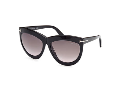 Shiny Black Female Sunglasses Tom Ford 889214479846