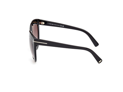 Shiny Black Female Sunglasses Tom Ford 889214479846