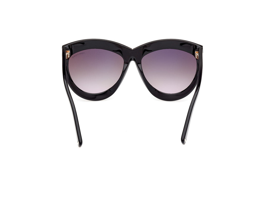 Shiny Black Female Sunglasses Tom Ford 889214479846