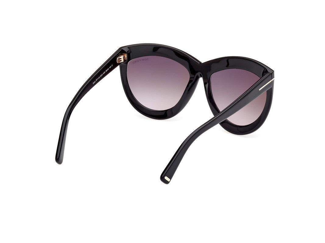 Shiny Black Female Sunglasses Tom Ford 889214479846