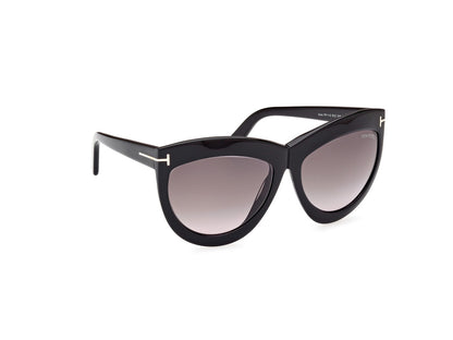Shiny Black Female Sunglasses Tom Ford 889214479846