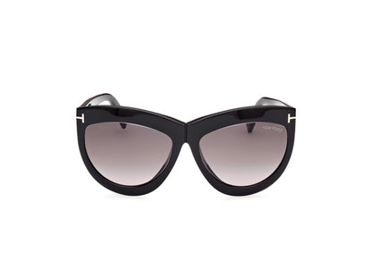 Shiny Black Female Sunglasses Tom Ford 889214479846