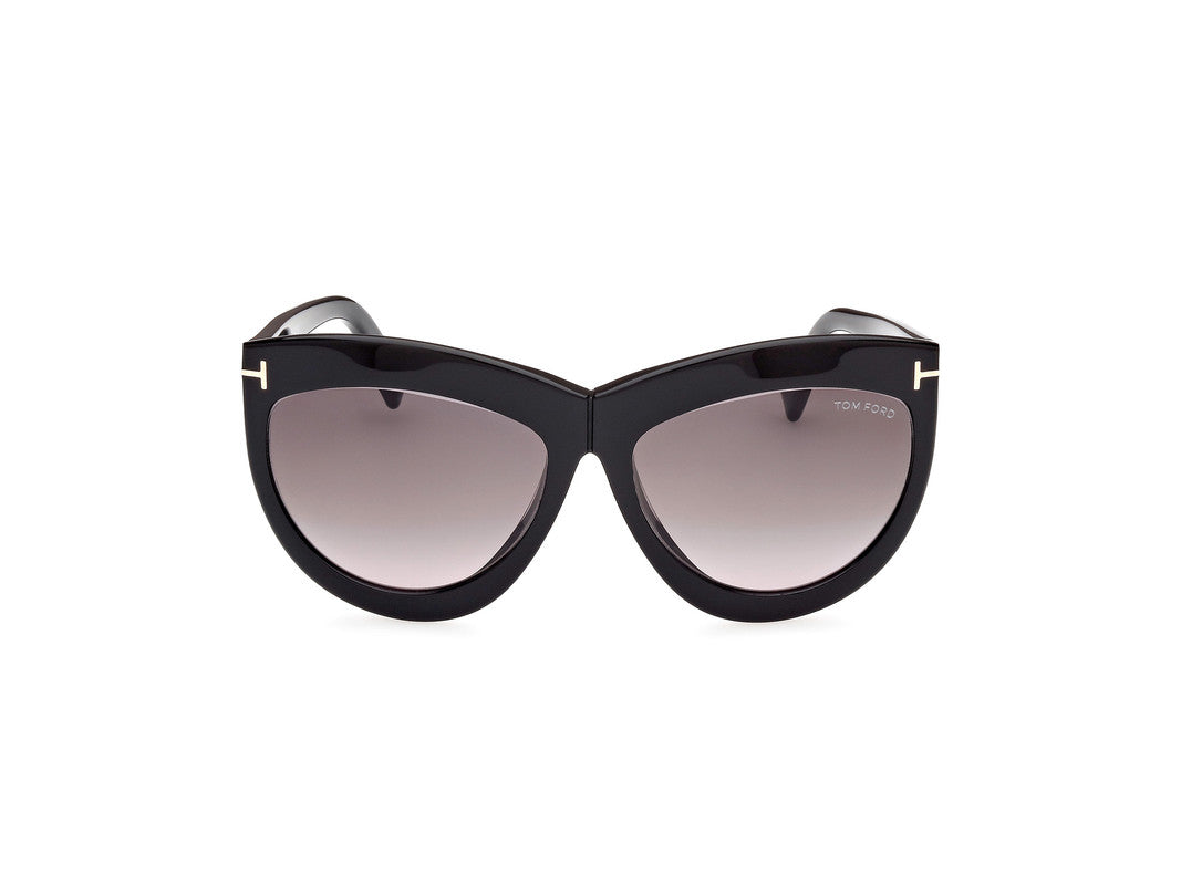 Shiny Black Female Sunglasses Tom Ford 889214479846