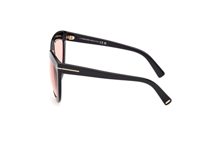 Shiny Black Female Sunglasses Tom Ford 889214479853