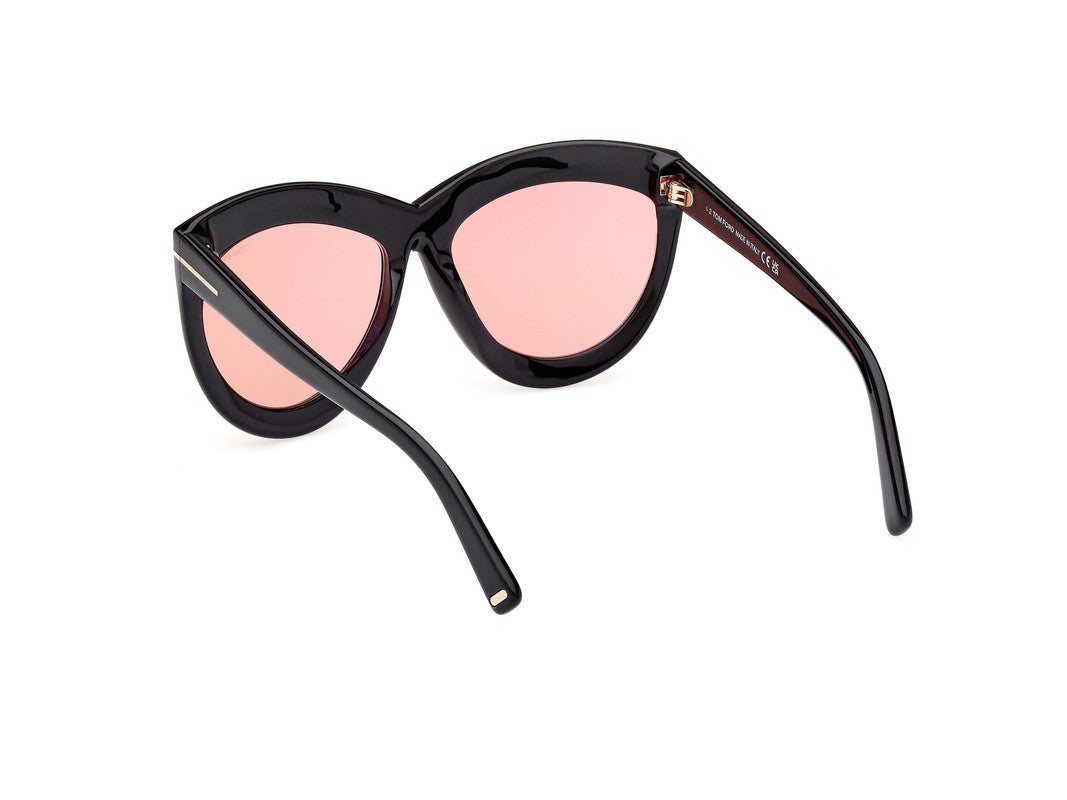 Shiny Black Female Sunglasses Tom Ford 889214479853