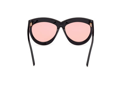 Shiny Black Female Sunglasses Tom Ford 889214479853